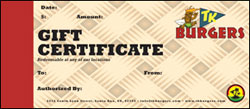 TK Gift Certificate